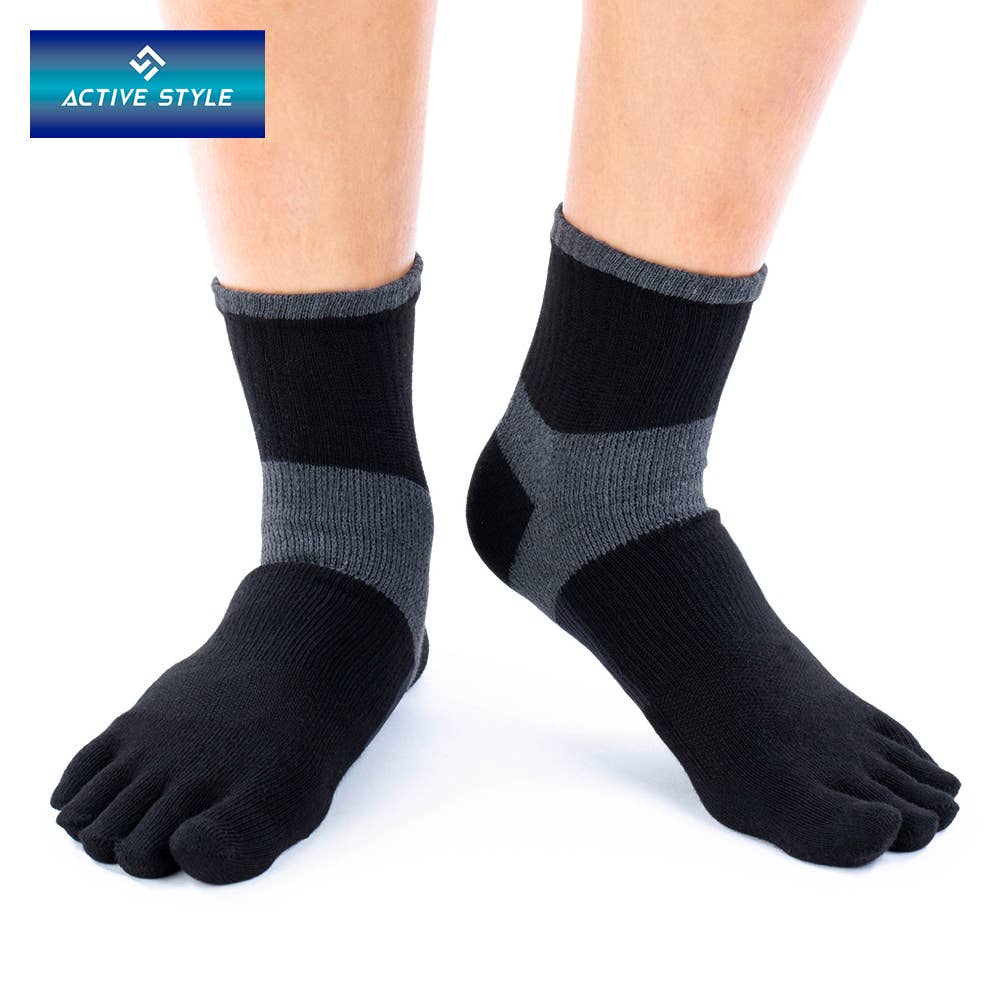 【5本指】アーチサポート付クルー丈ソックス【くつしたの日対象】